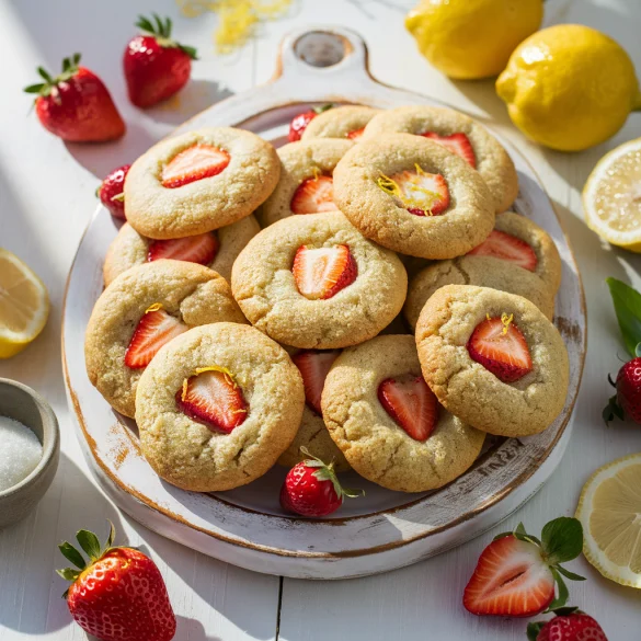 Strawberry Lemon Cookies