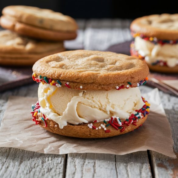 sugar cookie ice cream sandwich