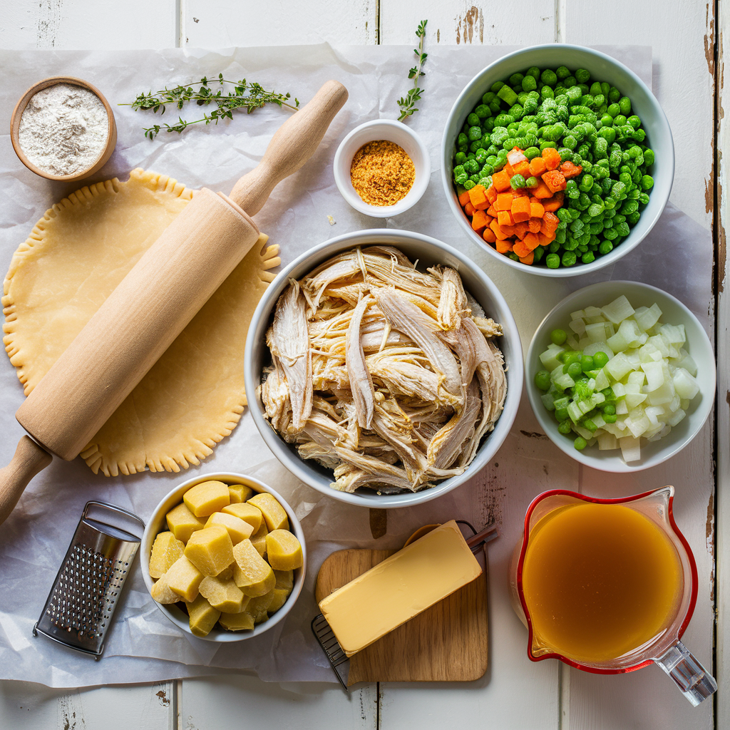 Cheesy Chicken Pot Pie Recipe