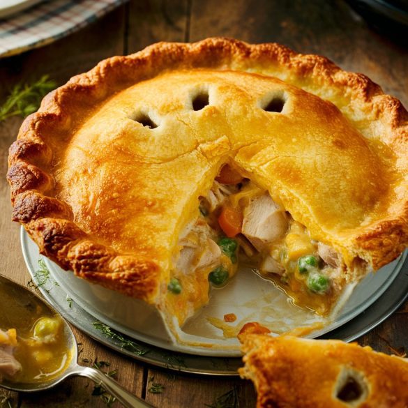 Cheesy Chicken Pot Pie Recipe