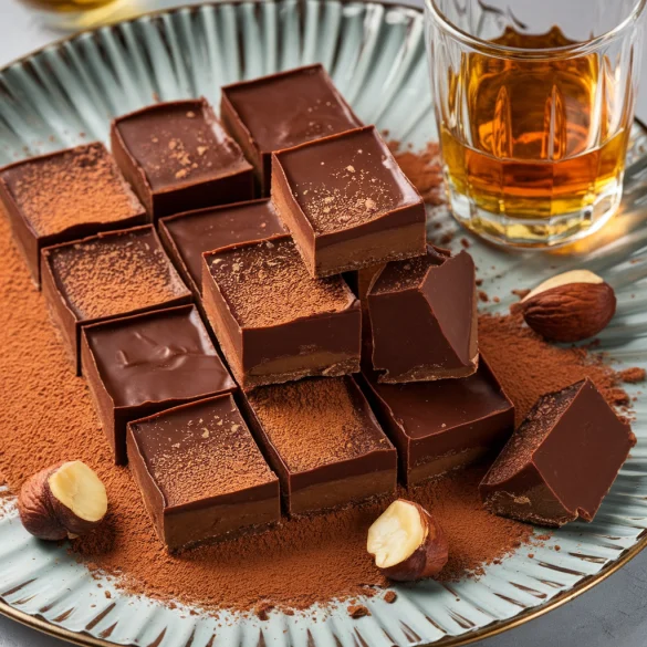 Chocolate Moonshine Fudge